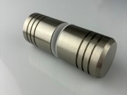 Short Groove Pull Knob Set - Brushed Nickel